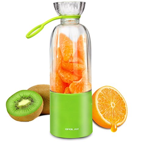 The Most Powerful Portable Blender, Personal Rechargeable Juicer Cup, Electric Fruit Mixer, 15 Blending for One Charge, Food Grade Material, 500ml Suit for Picnic, Baby Food, Office, Outdoor or Travel