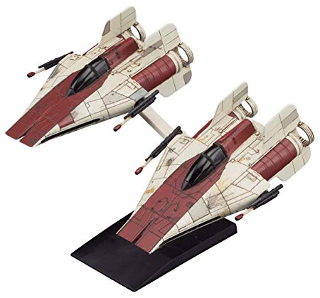 Bandai Hobby Star Wars Vehicle Model 010 A-Wing Star Fighter 2Model Kits Set(Japan Import)