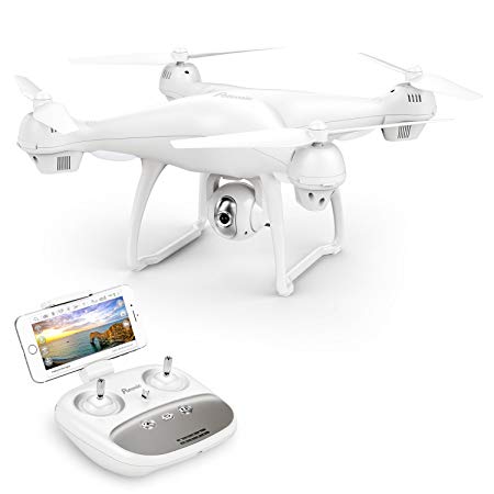 Potensic T35 GPS FPV RC Drone, 1080P Camera Live Video and GPS Return Home Quadcopter with WIFI Camera - Follow Me, Altitude Hold, 2500mAh Battery Long Control Range