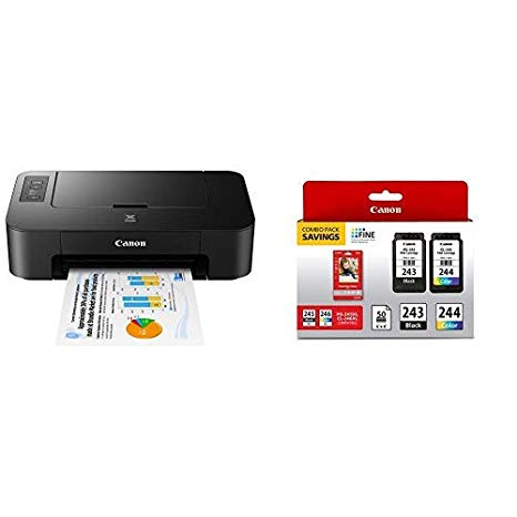 Canon TS202 Inkjet Photo Printer, Black and PG-243/ CL-244  Ink Multi pack