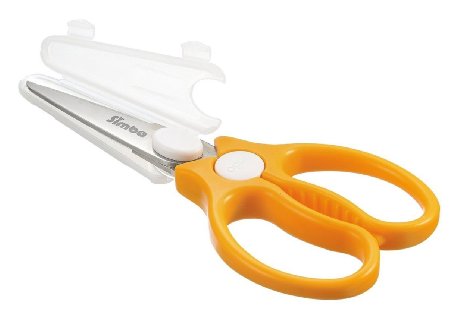 Simba Premium Portable Safety Food Scissors (Orange)