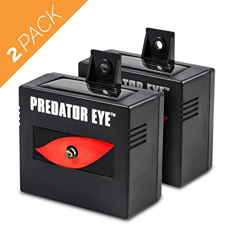 Aspectek Predator Eye - Night Time Solar Powered Animal Repeller - 2 Pack, Waterproof, Animal Control, Nocturnal Animals, Outdoor Use