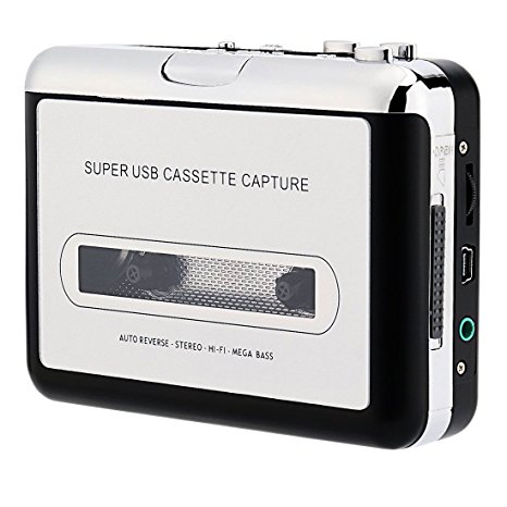 Retro Cassette to MP3 Converter, Aonokoy USB Cassette Recorder Tape-to-MP3 Music Player