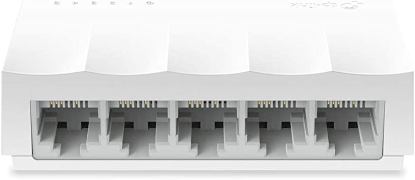 TP-LINK LS1005 5-Port Desktop/Wallmount 10/100Mpbs Network/Ethernet Switch, Ethernet SPLITTER, Plastic Case