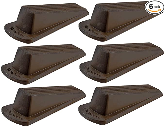 Shepherd Hardware 8939E Door Wedge, 6-Pack, Brown