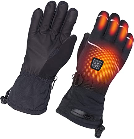 sticro Heated Gloves for Men and Women, Rechargeable Battery, Electric Hands Warmer for Motorcycle, Ski, Hunting, Outdoor Work in Cold Winter, Waterproof, Windproof, Touchscreen Enabled