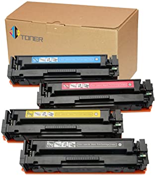 JC Toner Compatible Replacement for 4 Pack CF410A CF411A CF412A CF413A Toner Cartridges for use with Color LaserJet Pro MFP M477fdw M477fdn M477fnw Pro M452dn M452nw M452dw (Black Cyan Yellow Magenta)
