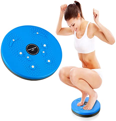 Twisting Waist Disc Exercise Twist Board Wobble Balance Board 10 inch Exercise Equipment Disc Non-slip Turntable - for Slimming Waist and Strengthening Abs Core Wobble Fitness Fit Waist Exercise
