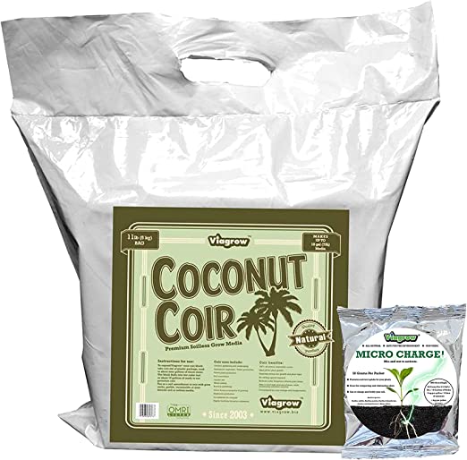 Viagrow Coco Coir 5KG (1 Pack, Micro Charge)