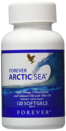 Forever Arctic-Sea super omega-3 natural fish calamari oils with olive oil, 120 soft gels
