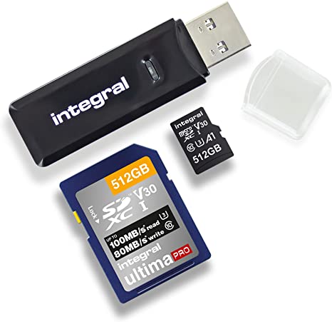 Integral SD and Micro SD Card Reader, USB 3.1 USB 3.0, for SD, SDHC, SDXC and Micro SD, Microsdhc, Microsdxc Memory Cards, USB3.0 Memory Card Adapter, INCRUSB3.0SDMSDV2