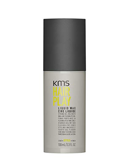 KMS HAIRPLAY Liquid Wax, Strong Gel Hold with Wax-Like Flexibility, 100 mL/3.3 oz