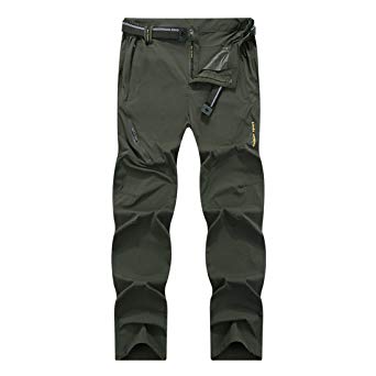 KAISIKE Men's Outdoor Quick-Dry Hiking Pants Waterproof Lightweight Pants(M0105)
