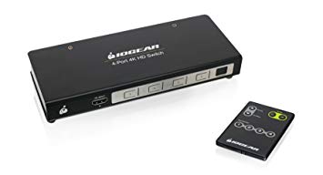 IOGEAR 4K 4-Port Switcher with HDMI Connection, GHSW8441