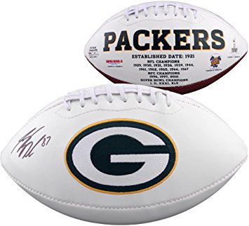 Jordy Nelson Green Bay Packers Autographed White Panel Football - Fanatics Authentic Certified - Autographed Footballs