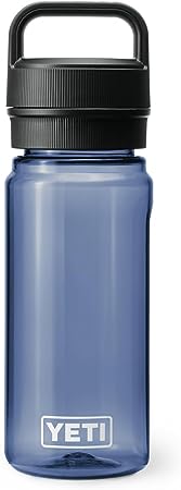 YETI Yonder 600 ml/20 oz Water Bottle with Yonder Chug Cap, Navy