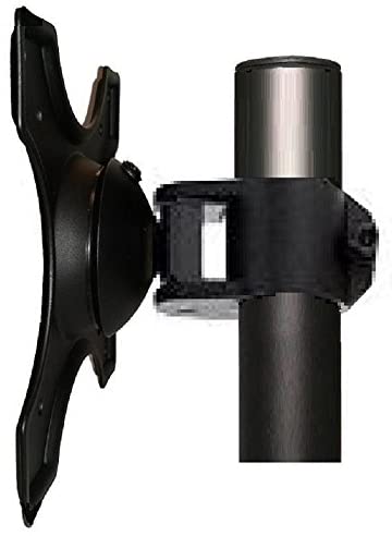 EZM Basic Single Bracket Mounting Head Kit for 1 3/8" (35 mm) Diameter Pole Mount with VESA 75/100 (002-002M)