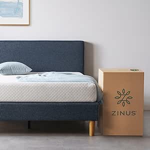 Zinus 8” Green Tea Cool Feel Memory Foam Mattress, Bed-in-a-Box with Compact WONDERBOX(TM) Packaging, CertiPUR-US(R) Certified, Full