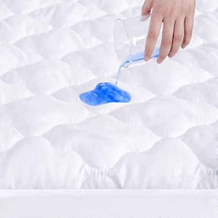 Crib Mattress Protector Pad Waterproof, (Standard Size 52"x 28") Toddler Crib Mattress Pad Cover, Fitted Quilted Breathable & Absorbent Baby Waterproof Protector