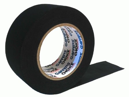 Gaffers Tape 2 inch x 35 yard by Gaffer's Choice - Premium Grade Adhesive Is Safer Than Duct and Gorilla Tape - Strong Black Waterproof Cloth Gaffer Tape - 5 YARDS FREE!