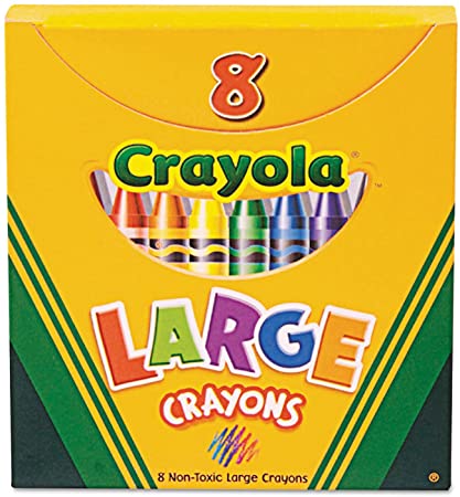 Binney & Smith Large Crayons Box of 8