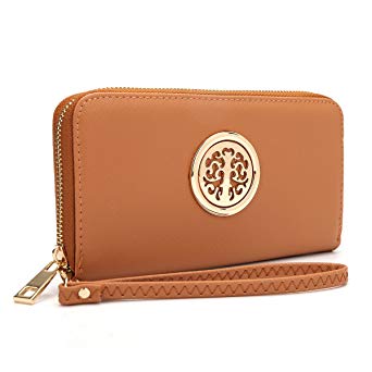 Women Fashion Floral Vegan Leather Wallet Purse for Women Credit Case Wristlet Wallet