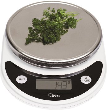 Ozeri Pronto Digital Multifunction Kitchen and Food Scale, in White