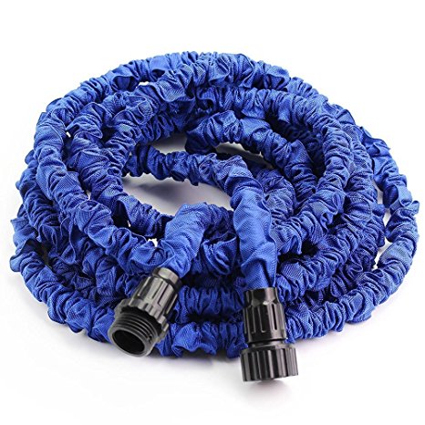 Greenmall 50FT Expandable Garden Water Hose With 7 Functions Sprayer-Blue (50FT)
