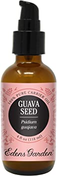 Edens Garden Guava Seed Carrier Oil (Best For Mixing With Essential Oils), 4 oz