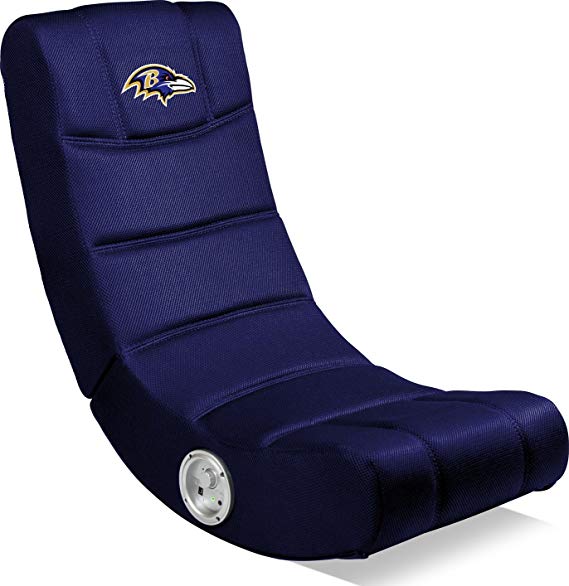 Imperial Officially Licensed NFL Furniture; Ergonomic Video Rocker Gaming Chair with Bluetooth