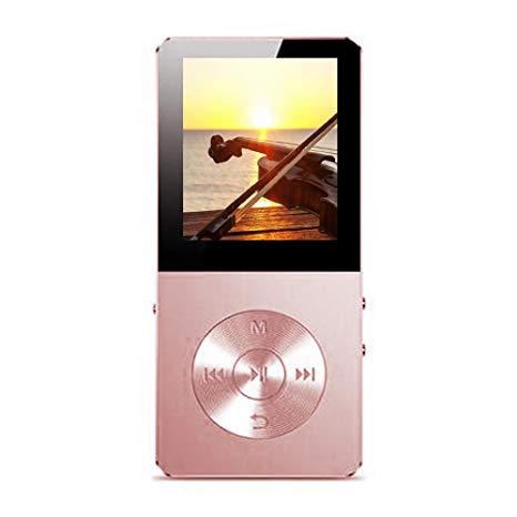 MP3 Player/Music Player,16GB TF Card Portable Digital Music Player/Video/Voice Record/FM Radio/E-Book Reader,Ultra Slim 1.8''Screen with HiFi Earbuds