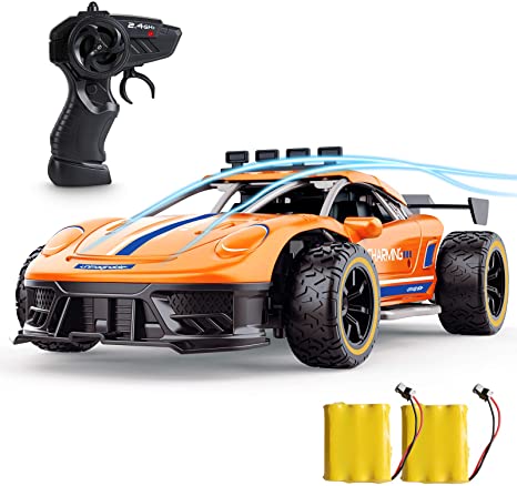 Remote Control Car, SPESXFUN High Speed 2.4Ghz 1/16 RC Car, Radio Electric RC Cars Toy Cars Model Vehicle with Two Rechargeable Batteries, Drift Racing Car Toy Car Xmas Gift for Boys Girls and Adults