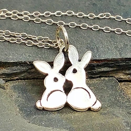 Love Bunnies Necklace - 925 Sterling Silver