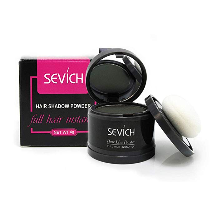 Instantly Hair Shadow - Sevich Hair Line Powder, Quick Cover Grey Hair Root Concealer with Puff Touch, 4g Light Brown