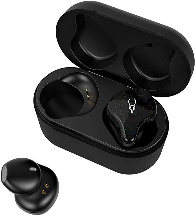 okcsc X12 Pro Bluetooth 5.0 TWS Earbuds,True Wireless Headphones Bluetooth In ear earphones With 750mAh Battery Case,Noise Reducing,Clear Sound quality(Black)