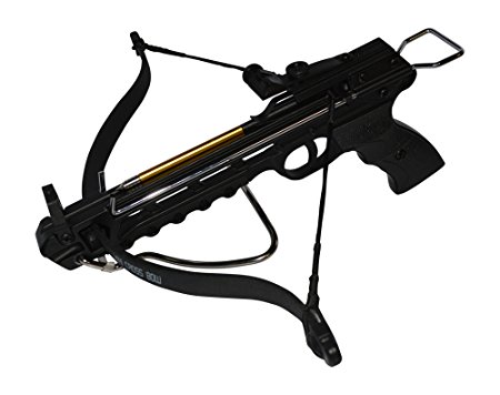 Rogue River Tactical 80lbs 80 Pound Pistol Crossbow with Arrow Holder w/3 Cross Bow Bolts Arrows …