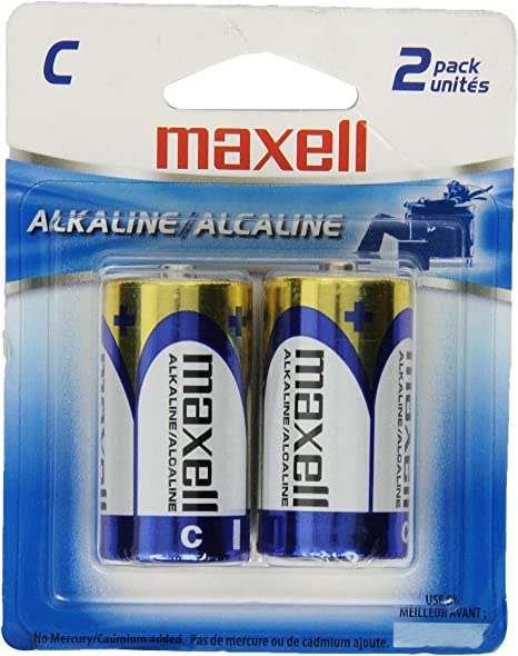 Maxell Alkaline LR14 2BP C Cell 2-Pack Battery 723320