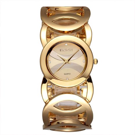 Gosasa Womens FMDJM117 Gold-Tone Watch with Link Bracelet