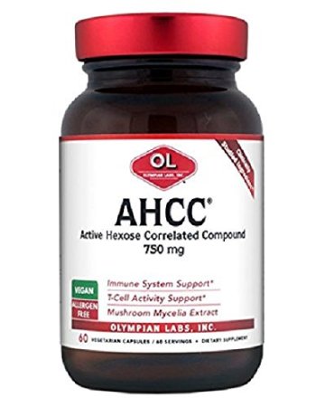 Olympian Labs - Ahcc, 750mg, 60 Capsules, Support for the Body's Natural Defense Mechanisms