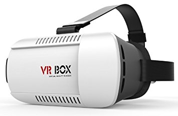 Fuleadture VR Box 3D Virtual Reality Headset Head Mount Display Video Games VR Glasses Adjust Google Cardboard for All 3.5 - 6.0" Smartphones
