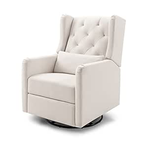 DaVinci Everly Recliner and Swivel Glider in Performance Cream Eco-Weave, GREENGUARD Gold Certified