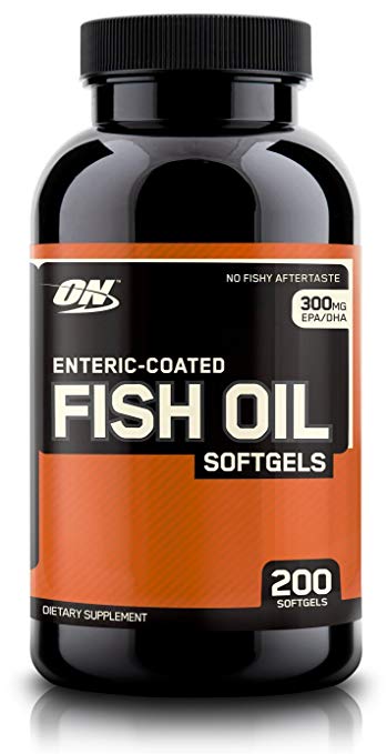 OPTIMUM NUTRITION Fish Oil Softgels, 300 mg, 200 Count