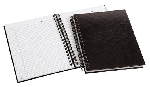 TOPS Professional Wirebound Journals, 9.5 x 7.5 Inches, 192 Ruled Pages Each, Black, 2 Pack (J25815)