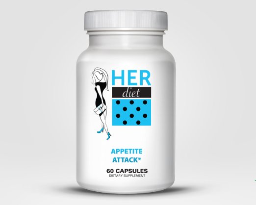 HERdiet Appetite Attack for Women Extra Strength Supplement with Appetite Suppressant Pills Stops Hunger Cravings Curb Overeating