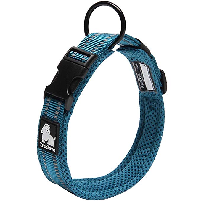 Creation Core 3M Reflective Mesh Padded Dog Collar Adjustable Nylon Outdoor Adventure Pet Collar