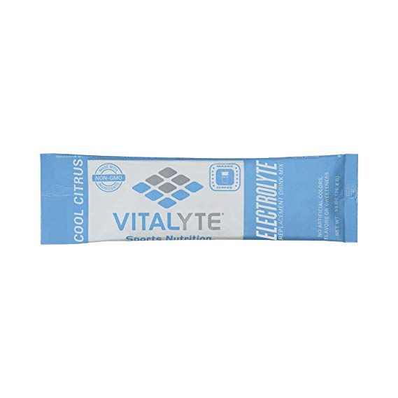 Vitalyte Electrolyte Powder Sports Drink Mix, 25 Single Serving Packets, Natural Electrolyte Replacement Supplement for Rapid Hydration & Energy - Cool Citrus