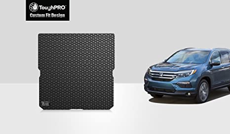 TOUGHPRO Cargo/Trunk Mat Accessories Compatible with Honda Pilot - All Weather - Heavy Duty - (Made in USA) - Black Rubber - 2016, 2017, 2018, 2019, 2020