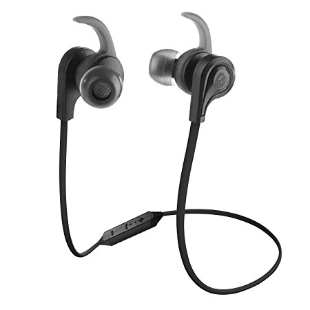 Labvon Bluetooth Earphones Noise Cancelling Sport In-Ear Stereo V4.2 Wireless Earphone with Mic(Black) (black)