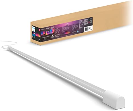 Philips Hue Play Gradient Light Tube, Large, White, Surround Lighting (Sync with TV, Music and Gaming), Hue Hub & Hue Sync Box Required