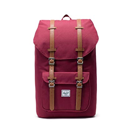 Herschel Little America Mid-Volume Backpack-Windsor Wine/Tan